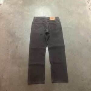 Vintage Levi's 505 men's black sun faded jeans paper tag 2000 34